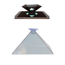 광고등 범용 스마트 폰 3D 홀로 그래픽 홀로그램 디스플레이 스탠드 프로젝터 Py-ramid 개인 엔터테인먼트, 01 AS PICTURE