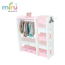 미루 야무진 프리미엄 5단 장난감정리함 - M2, 3.미루 정리함 - M2(캡포함)-뉴화이트/핑크