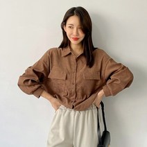 퍼니걸스 9765 골덴 코듀로이 스트링 셔츠 남방 여성의류