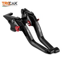 새로운 로고 트레이서 900 야마하 TRACER900 2021 2022 오토바이 CNC 알루미늄 조정 가능한 짧은 브레이크 클러치 레버, BLACK RED