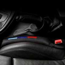 [펀카] 3색 포인트 자동차 틈새쿠션 2개 1세트, 브라운