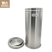 삼원 샤이닝 스텐 뱅뱅이휴지통 (30L)250x620, 1개