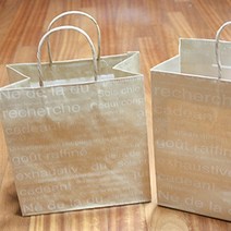 크라프트 소형 불어 종이쇼핑백 5장 선물포장