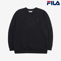 휠라 골프 에임라인 맨투맨 FG2POC4201M BLK, 105, 블랙