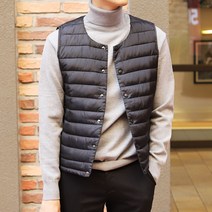 더맨쉽 U넥 초경량 패딩조끼 SBTVT12001