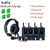 FITRADE NAYA HDI-BS180 무선 인터콤 시스템 변속기 거리 2000m 전이중 신호 통신 토크백 PK H, 04 K1 with Tally Light