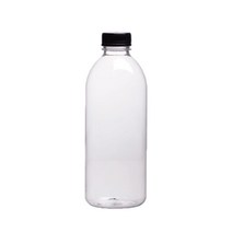 서울패키지 우유1L 투명페트병 38파이 블랙캡 1박스, 90개