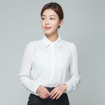 스무날 쉬폰카라긴팔BL(화이트)