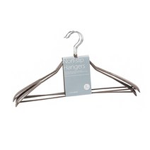 한샘 PVC 행거 바형 3P 옷걸이 상의용 옷정리 논슬립, 한샘 0188066행거(웜그레이)