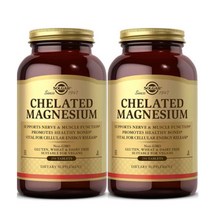 솔가 킬레이트 마그네슘 250정 2병 Solgar chelated Magnesium 250T