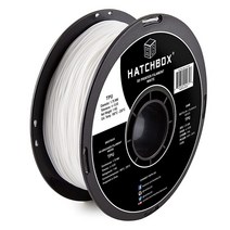 HATCHBOX TPU 3D 프린터 필라멘트 치수 정확도 +/ 0.03mm 1kg 스풀 1.75mm 쇼어 95A 그린, White