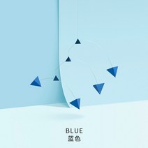 모던 북유럽 입체 삼각형 모빌 다이나믹 조각 밸런스 모형 장식 인테리어, 블루