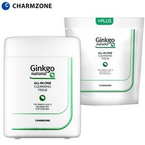 참존 징코 내츄럴 올인원 클렌징 티슈 본품 + 리필 세트, 1세트