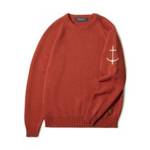 국내매장용 건지 울른스 나그랑 크루넥 코튼 스웨터 오렌지 gwtr6003 or
