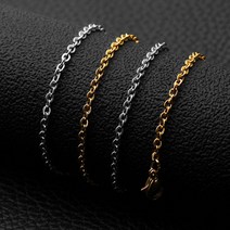 남녀공용 써지컬스틸 쇄골체인 체인목걸이 남자 목걸이 줄 써지컬스틸 체인 eir0412*2816318FT