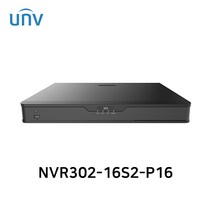 유니뷰 NVR302-16S2-P16 800만화소 IP네트워크 16채널 NVR 녹화기 POE 4K 2SATA, 저장장치(HDD) 미포함