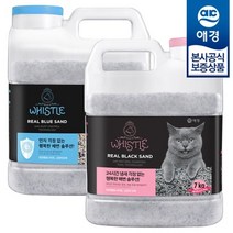 휘슬 리얼 블랙 블루 샌드 7kg x3개(용기)(고양이 모래 화장실 모래), 리얼 블랙 샌드 7kg x3