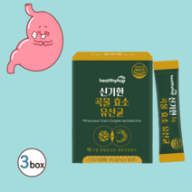 곡물효소 프로바이오틱스 유산균 발효곡류효소 소화효소 탄수화물 분해효소 효소다이어트 프락토올리고당 곡물효소분말 효소 크린베리효소핏 곡물효소유산균 곡물효소효능 다이어트효소 발효효소, 3박스