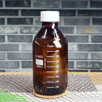 갈색 눈금유리병 1000ml 메저링 글라스보틀 (MB1000), 오렌지