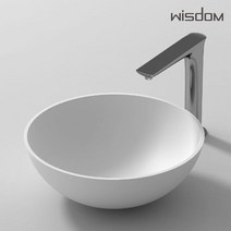 위즈덤 탑볼 세면기 원형 세면대 세면볼 욕실도기 WD-38500, 1개