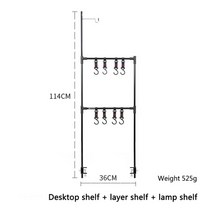 캠핑주방 샤인트립 캠핑 테이블 걸이 랙 선반 휴대용 야외 바베큐 피크닉 칼 붙이 냄비, 랙 및 홀더