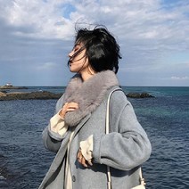 밍크 모피 목도리 밍크 머플러 명품 커플 넥워머