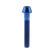 집수리 철물티타늄 볼트 M5x 9 16 18 20 25 30 35 40 45 50 55 60mm 알렌 키 테이퍼 헤드 나사 자전거 스템, 04 Blue_01 M5_02 16mm