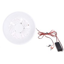 타프팬 캠핑 실링팬 무선 난로 야외 하이킹 가정용 캠핑 텐트 팬 LED 램프 장착 12V 천장 팬, 한개옵션0