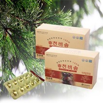 솔잎증류농축액100% 적송 천비솔 60캡슐 솔잎기름 적송유 송침유, 60정, 1개