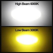 바이크 오토바이 튜닝 램프 1pcs h4 ba20d led 전구 오토바이 헤드 라이트, 안녕 6000k 로 3000k