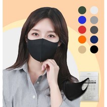 [5+1] 빨아쓰는 마스크 면 천 블랙 새부리형 숨쉬기편한 자외선차단 쿨론 항균 연예인 3D 효성 에어로쿨 스포츠 패션 마스크 컬러 특대형 대형 중형 소형