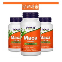 [3개 세트]나우푸드 마카 500 mg 베지 100 캡슐 x3, 1개