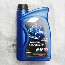 ELF 엘프 MAXICITY 맥시시티 스쿠터 100% 합성유 5W40 스쿠터용 엔진오일 1L 엔진 오일, 수량, 1개