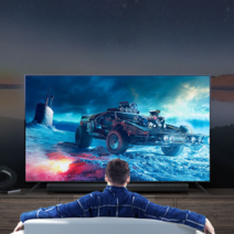 방폭 대형 화면 100 인치 120 LCD TV 4K HD 스마트 티비 교회 업소용 화면, 8K 초박형 LED-65 원거리 음성