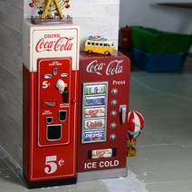 코카콜라굿즈 레트로 클래식 자판기 엔틱 캐비닛 관물대 시카고타자기 빈티지소품, B형 대형(40cm x 150cm)