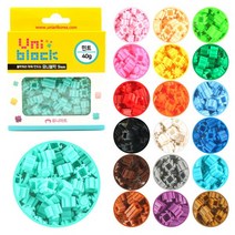 유니아트 유니블럭 9mm 보라 40g, 50개