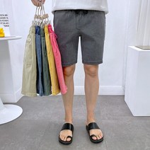 애드매이브 빅사이즈 남자 피그먼트 워싱 스판 면 여름 밴딩 반바지 6컬러