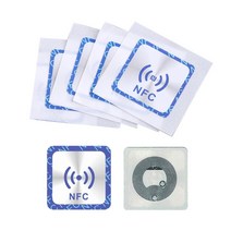 6PCS 범용 NFC NTAG213 태그 방지 스티커 NTAG 213 금속 배지 레이블, Brown