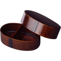 일본 나무 도시락통 칸막이 옻칠 장인제작 1단 2단 Made in Japan, 1개