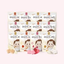 맘스미 큐브요거트랑 과일칩 12봉세트 (딸기 사과 배), 배12