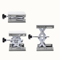 실험실 리프팅 플랫폼 스탠드 랙 가위 잭 벤치 리프터 테이블 100x100mm 스테인레스 스틸 과학 실험용, 한개옵션0