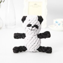 개인싸 강아지장난감 실타래 로프 치실장난감 치석제거 이갈이, 1개, 팬더