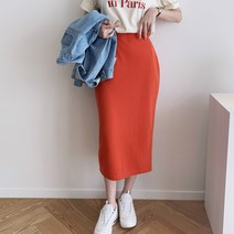 골지밴딩스커트