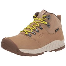 KEEN 여성용 Nxis Explore 중간 높이 방수 패킹 하이킹 부츠 사파리/자작나무