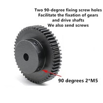기어랙1.5M 80T 고주파 블랙 스퍼 기어 피니언 톱니 폭 15mm 랙 보어 cnc, 01 80 Teeth_06 19mm