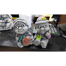 제주해녀와 네잎클로버 하르방 장식인형(대)