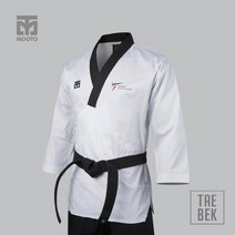 MOOTO 무토 태권도 WT 태백 품새 유단자 도복 검정깃 남성용 태권도복