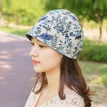 탑픈리브 여성 여름 비니 두건 머리 항암모자 조리모 위생모자 (3컬러)