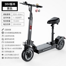 앉아서타는 전동킥보드 두발 바퀴큰전동킥보드 힐롭 접이식 전동킥보드 시니어 대리운전 리튬배터리 소형 전기병차, 01 48V, 03 36v/Q5진공태/5재충격/국가3C모터/방범/50