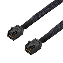 0 5m 1m sff 8643 미니 sas hd 서버 마더보드 백플레인 케이블 sff 8643 8643 컴퓨터 하드 디스크용 미니 sas 케이블, 검은색, 0.5m